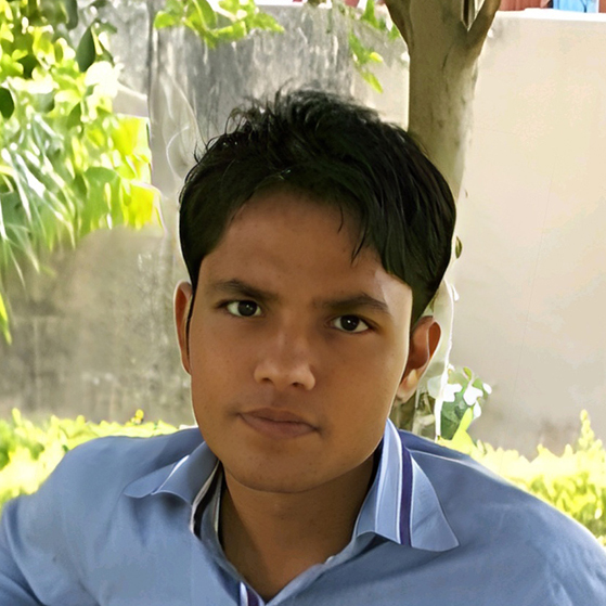 A photo of a person without hair.